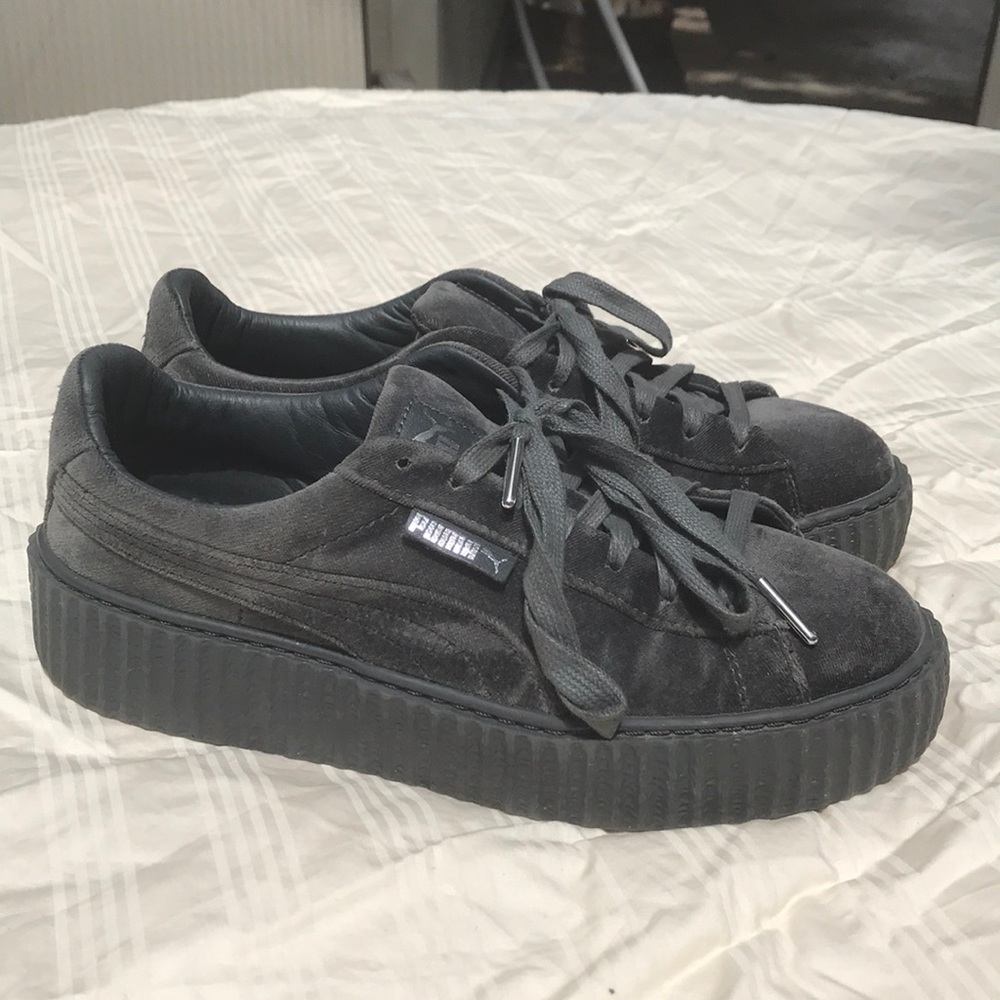 Puma Fenty Creepers velvet dark Grey Sz 8.5